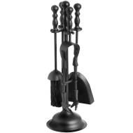 Black Duchess Top Fireplace Companion Set