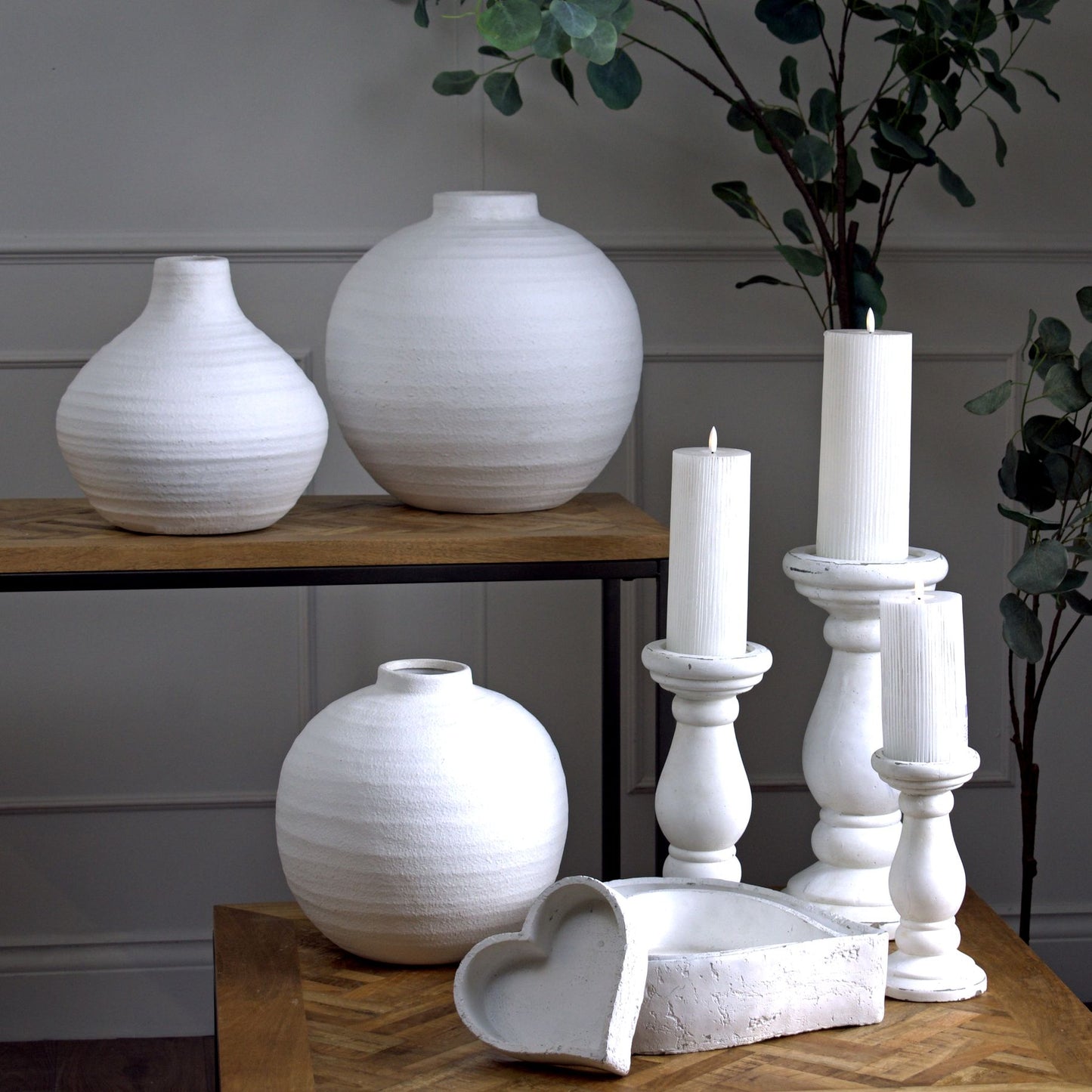 Matt White Ceramic Vase