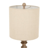Pallido Candlestick Table Lamp With Linen Shade