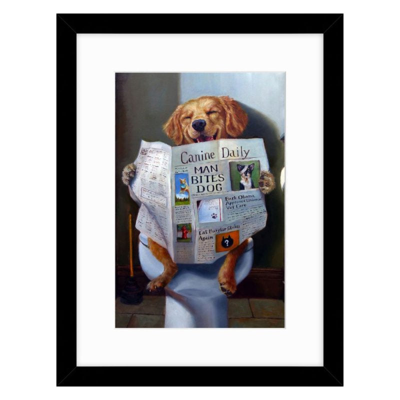 Dog Gone Funny by Lucia Heffernan Framed Picture