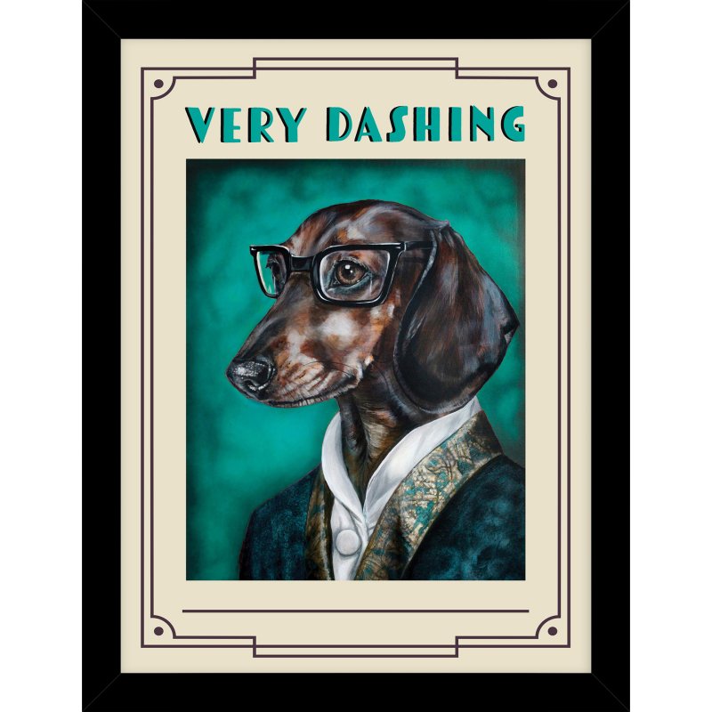 Very Dashing by Victoria Coleman Framed Picture