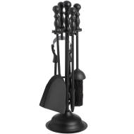 Black Duchess Top Fireplace Companion Set