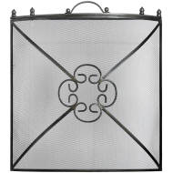 Mesh Fireguard in Antique Pewter Effect Finish