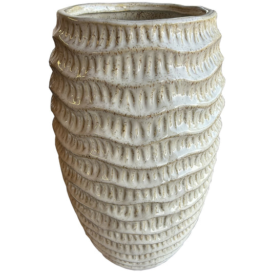 Tall Ridged Vase