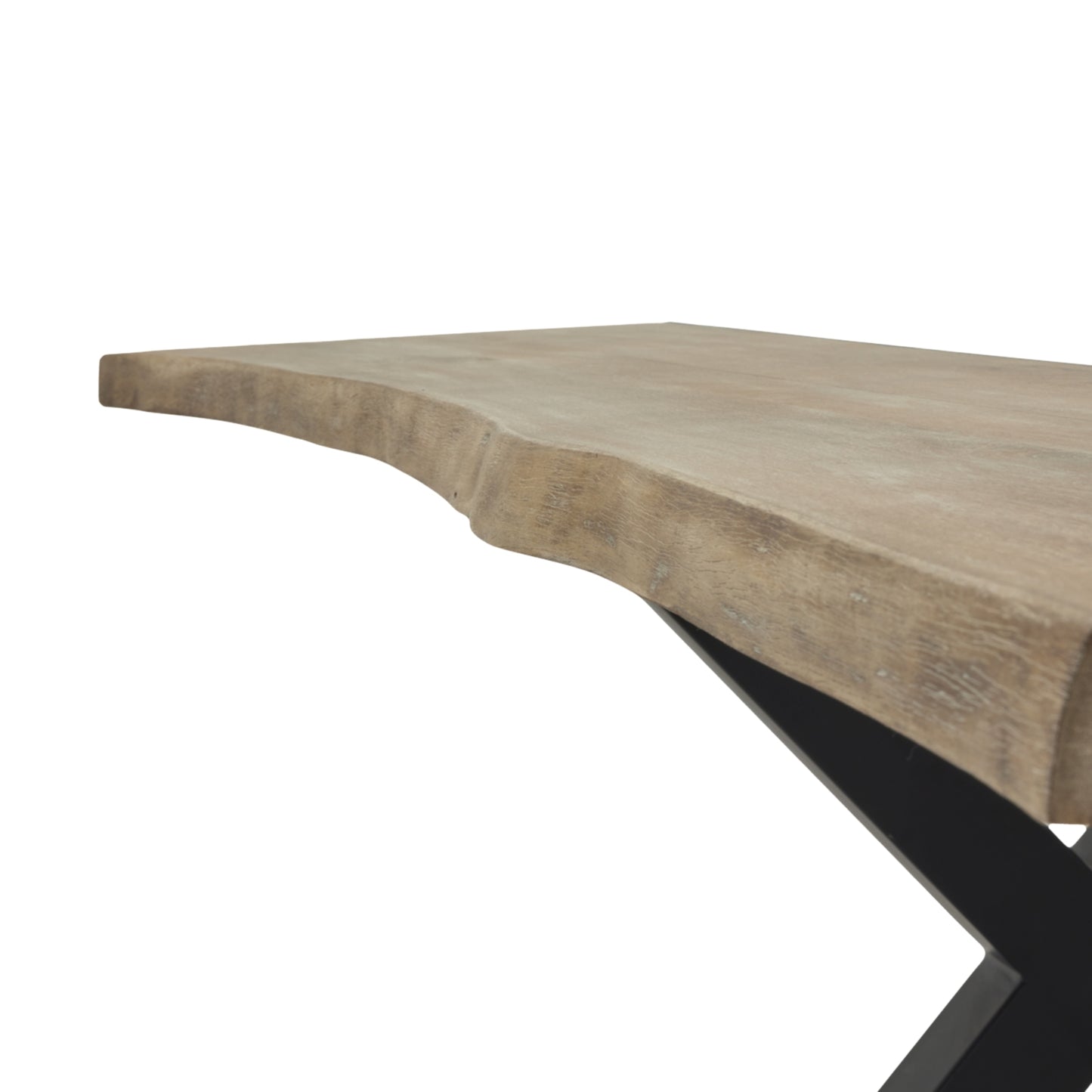 Live Edge Light Acacia River Dining Table