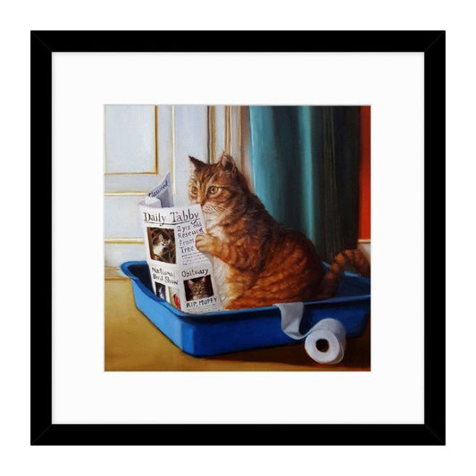 Kitty Throne by Lucia Heffernan Framed Picture