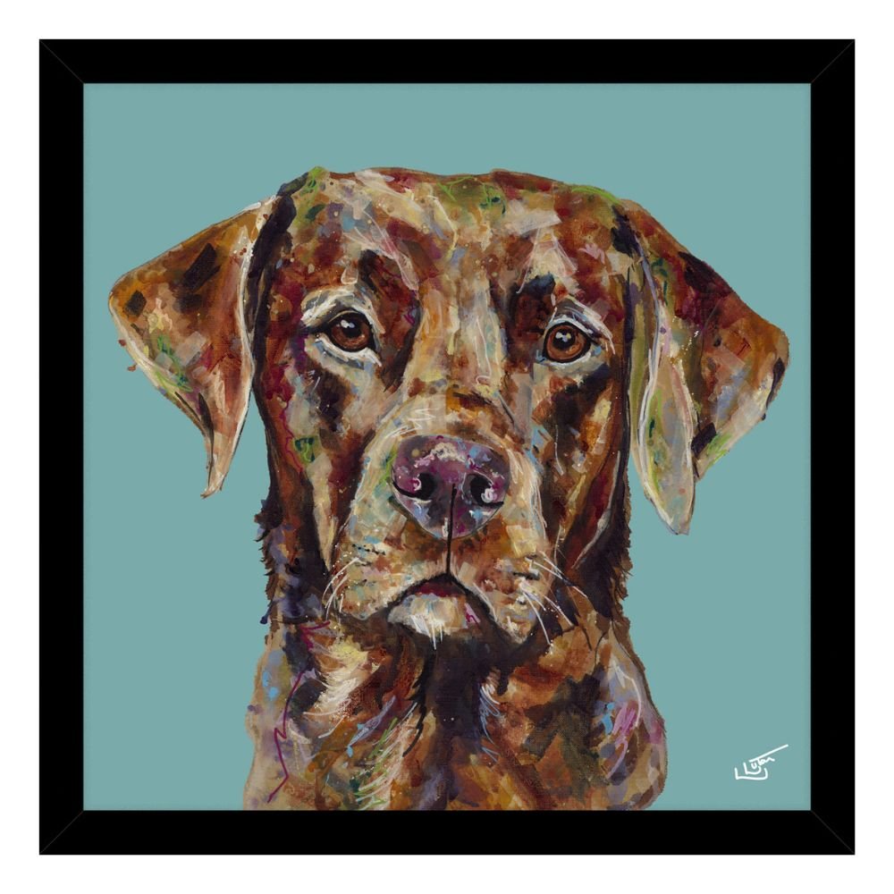 Red Fox Lab Small by Louise Luton Framed Picture