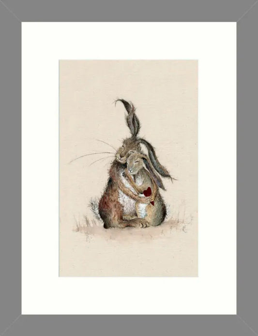 Hares my Heart by Sarah Reilly Framed Picture