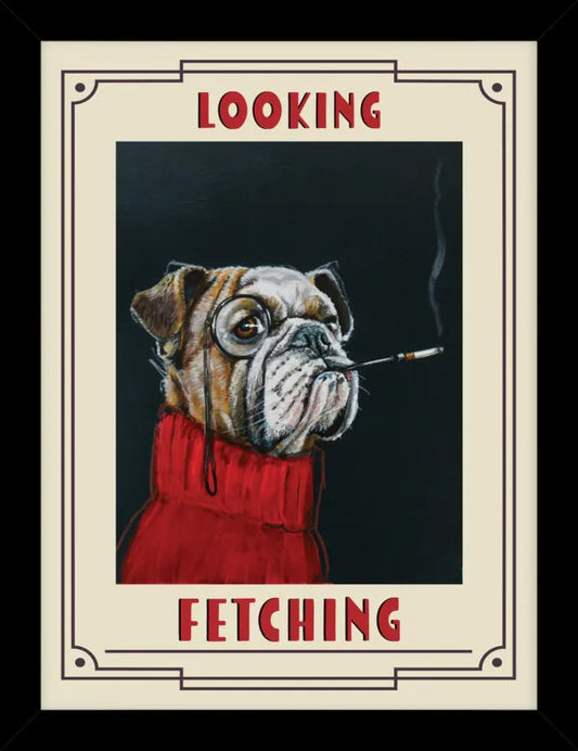 Looking Fetching by Victoria Coleman Framed Picture