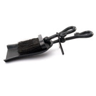 Black Crook Handled Hearth Tidy with traditional crook handle design